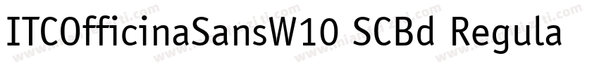 ITCOfficinaSansW10 SCBd RegularITCO字体转换